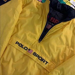 Vintage Polo Sport Reversible Puffer Jacket